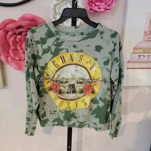 Guns N' Roses Green Tie Dye Camo Sweatshirt